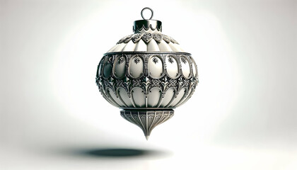 3D Reyes Magos Hovering Ornament Vector concept as Vector graphic of a festive ornament hovering gracefully on white representing the decorative traditions of Reyes Magos perfect for infographics and 