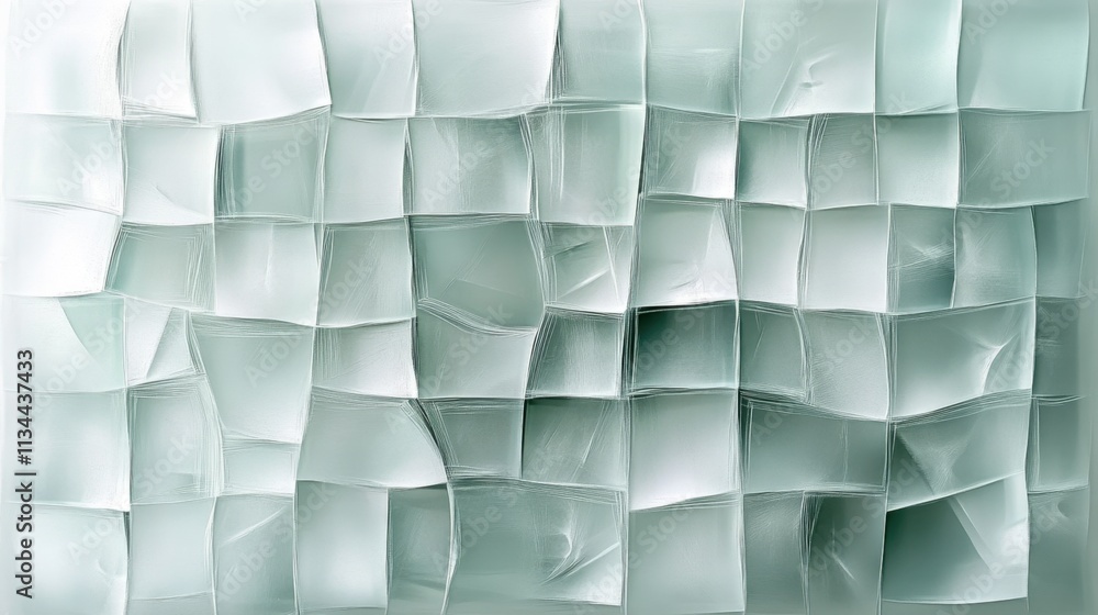 Poster textured waves of translucent materials create a mesmerizing abstract composition evoking calm and s