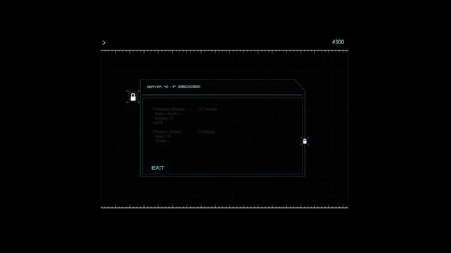 Warning computer blue programming code scroll, Coding on computer screen blue text footage