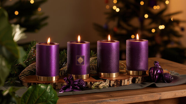 purple candles