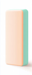Minimalistic rectangular design with pastel pink and mint green gradient
