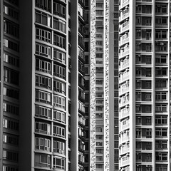 B&W windows on HK commercial buildings