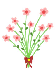 Illustration bouquet of flowers for decoration