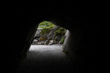 The beautiful countryside of Norway near Alesund and the grand panorama scenery of the great area.