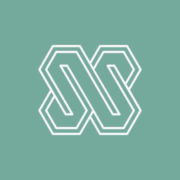 recommend clip art: the logo consists of the letter MW or SS unite. Abstract, outline and elegant.