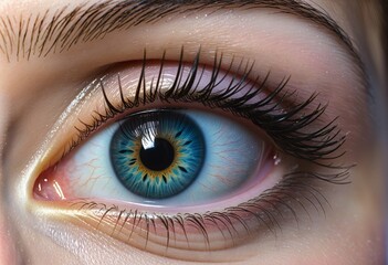 female eye, close up