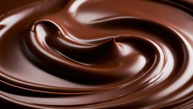 Melting chocolate texture, Brown and glossy, color of the year Mocha Mousse