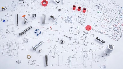 Exploring Mechanical Components and Blueprints for Engineering and Design Projects