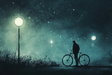 Obraz premium he got his bike 