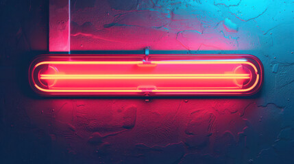 Obraz premium Classic neon sign logo, bright colors, vintage feel