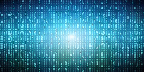 Binary code background created from ones and zeros, with a background, technology, coding, digital, programming