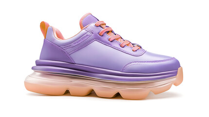 Futuristic Leather Sneakers with Dynamic Magic Jumping Sole