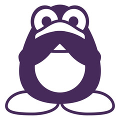 Penguin Talk Nothing Silent Hands Hold Mouth Close Design Lover Art Vector Illustration Card T-Shirt Poster Sticker Graphic Print Decorative Drawing Isolated Logo Decoration Symbol Creative Cool Styl