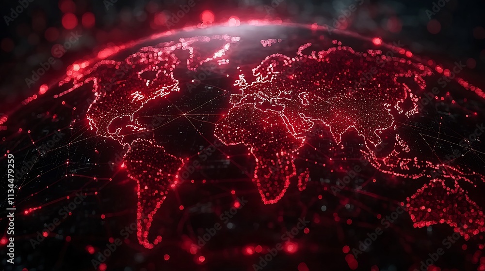 Poster visualizing the global spread of pandemics through a digitized world map