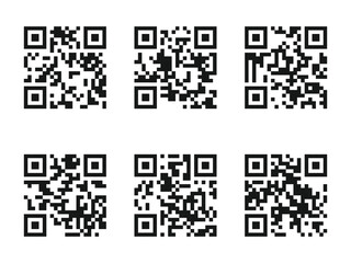 Fototapeta premium QR Code Ready to Use Isolated On White Background