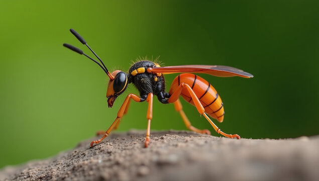 ichneumon wasp species dolichomitus imperator found various locations worldwide commonly used stock footage