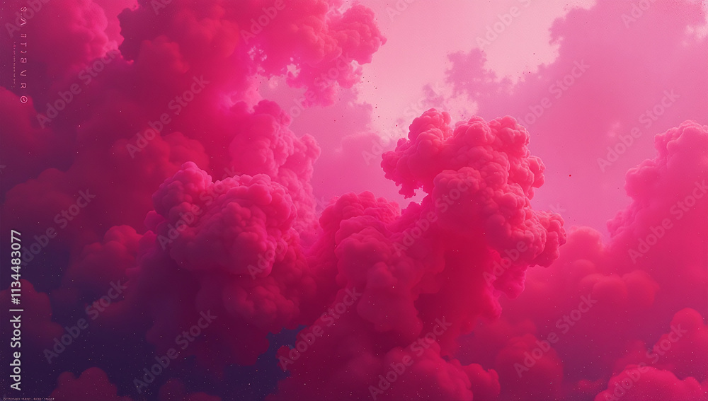 Aufkleber magenta pink colors grainy background create abstract noisy effect visually appealing poster design 