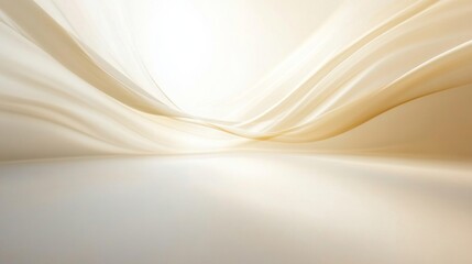 Naklejka premium Soft flowing waves abstract art digital creation minimalist style calm environment ethereal concept for seo impact