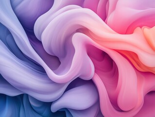 Fototapeta premium Vibrant abstract flowing fabric with pastel and neon colors