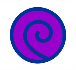 Spiral uzumaki japanese clan symbol
