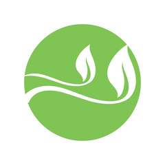 Nature leaf eco green logo icon