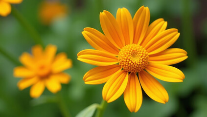 Obraz premium yellow doronicum flowers bloom gardens spring months bright orange yellow