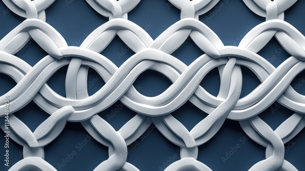 Poster intricate white patterns weave together in a mesmerizing display of artistry and design against a de