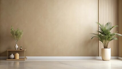 Fototapeta premium Stylish minimalist beige background for modern designs, neutral, elegant, simple, chic, contemporary, monochromatic, trendy