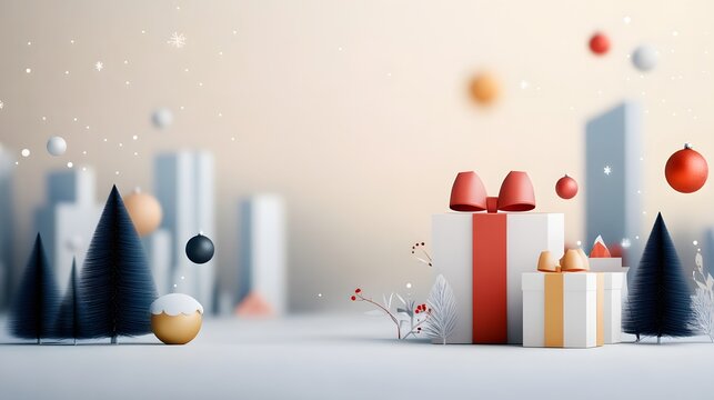 3D animated festive scene with employees dancing and enjoying refreshments at a lively new year celebration