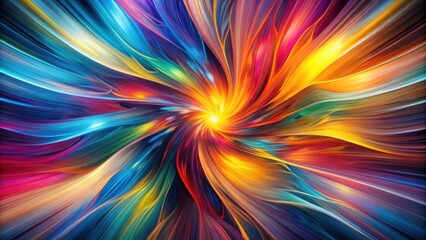 Obraz premium Dynamic abstract art with vibrant colors depicting motion and energy, abstract, art, vibrant, colorful, dynamic