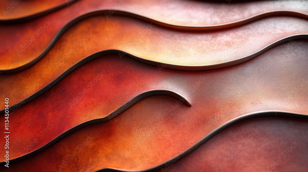 Poster wavy patterns in warm hues create an abstract textured design inviting creativity and imagination
