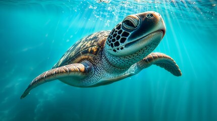 Fototapeta premium green sea turtle