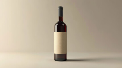 Fototapeta premium Stylish mock-up showcasing a large label area, soft lighting, modern design