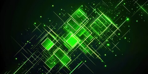 Green background with a green square in the middle