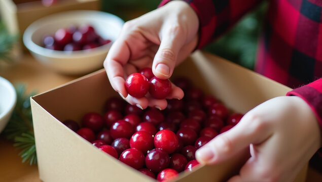 carefully placing cranberry sauce boxes need holiday season selfless act charity kindness