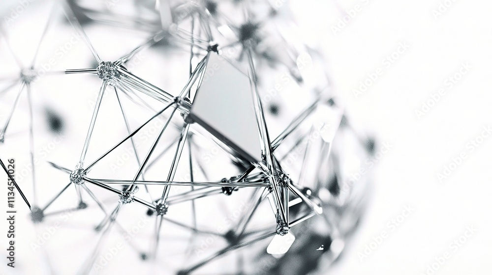 Poster abstract representation of global technology and structure network