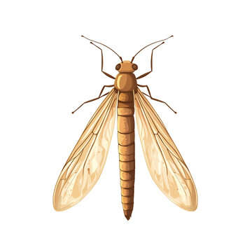 Detailed Illustration of a  Dobsonfly
