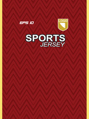 Modern ready-to-print jersey design with dynamic lines and vibrant colors. Perfect for football, basketball, cycling, or sportswear. High-quality, customizable vector file for instant printing.