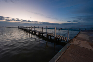 Fototapeta premium Dawn view of Narrabeen rock pool, Sydney, Australia.