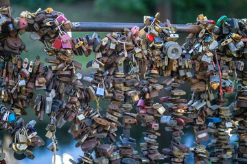 Many wedding locks