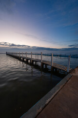 Dawn view of Narrabeen rock pool, Sydney, Australia.