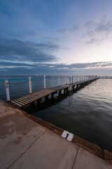 Fototapeta premium Morning view of North Narrabeen rockpool, Sydney, Australia.