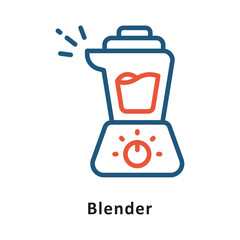 Blender Vector two Color Icon. Eps 10 File