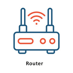 Route Vector two Color Icon. Eps 10 File