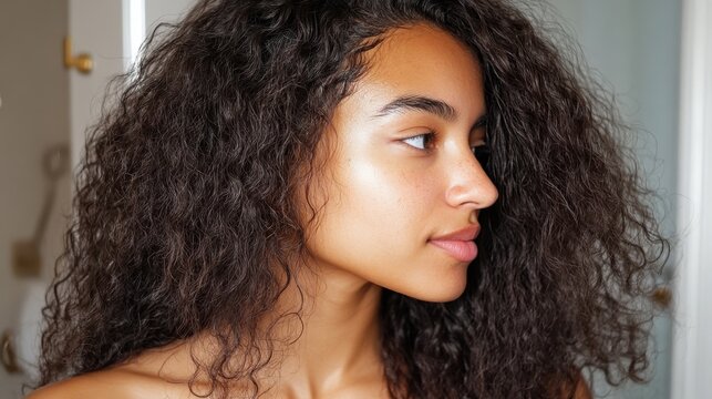 Brazilian anti-frizz haircare using murumuru butter for smooth texture