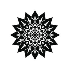 Elegant Mandala Silhouette Vector Design