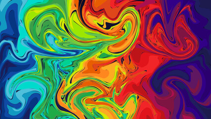 Vibrant Background Abstract Swirling Colors Creating a Dynamic and Artistic Visual Texture