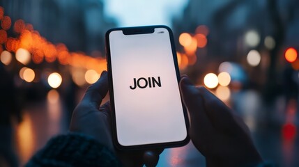 Join Us: Smartphone Invitation 