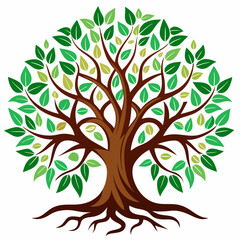 A tree of life ,background white