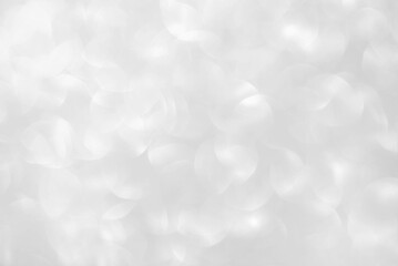 Soft gray sparkle bokeh effect background, silver sparkle lights or background